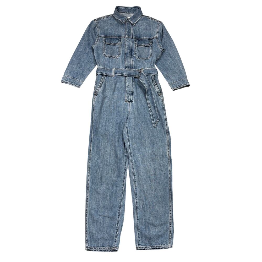 Denim Forum Aritzia The Margot Belted Jumpsuit Women's XS Utility